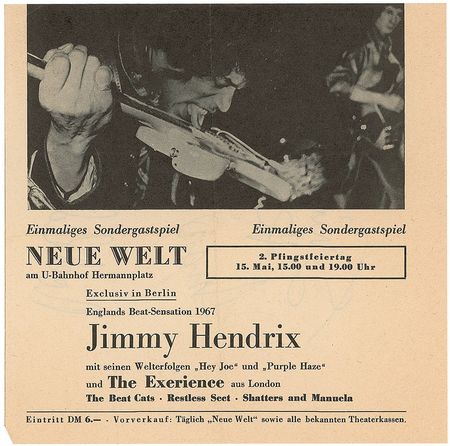 Lot #718 Jimi Hendrix Experience: Jimi and the Experience invade Berlin in 1967 - Image 2