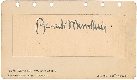 Lot #272 Foreign Notables Autograph Book - Image 1