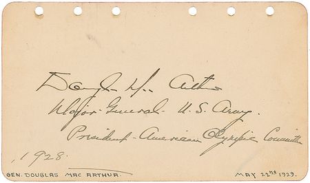 Lot #351 Military: Exceptional 1929 military collection, highlighted by MacArthur, Togo, Pershing and Mitchell - Image 2