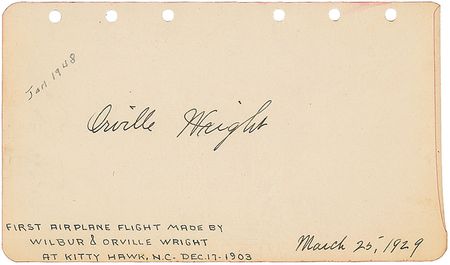 Lot #409 Aviators and Explorers: Exceptional early aviation collection, including Wright, Bleriot, and Byrd - Image 1