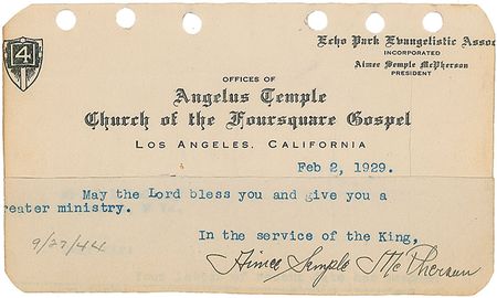 Lot #124 Business and Religious Leaders Autograph Book - Image 4