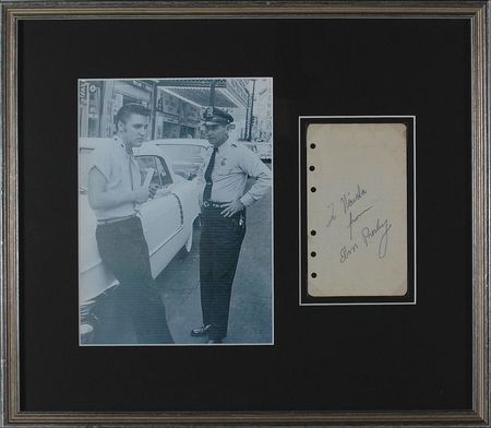 Lot #726 Elvis Presley Signature - Image 1