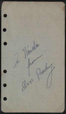 Lot #726 Elvis Presley Signature - Image 2