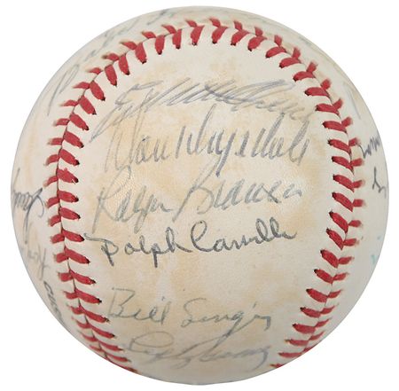 Lot #1381 Baseball Stars and Hall of Famers Baseball - Image 3