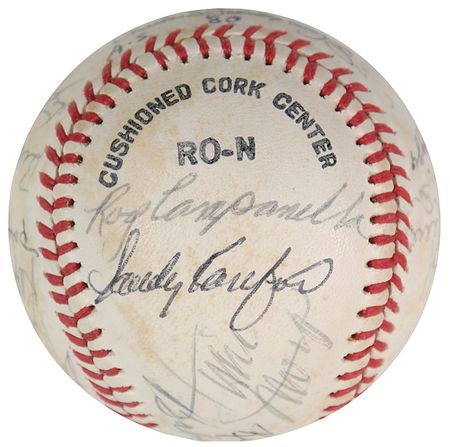 Lot #1381 Baseball Stars and Hall of Famers Baseball - Image 4