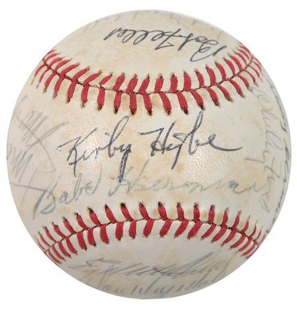 Lot #1381 Baseball Stars and Hall of Famers Baseball - Image 5
