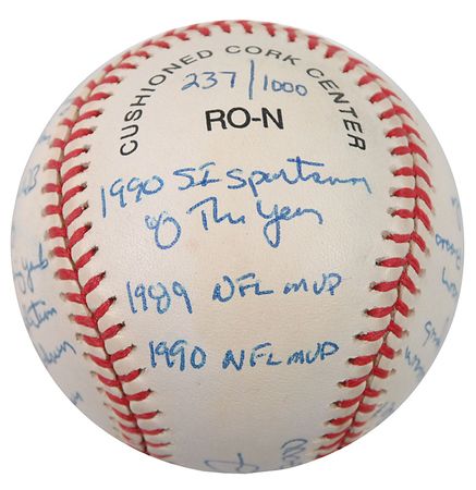 Lot #1477 Joe Montana Baseball - Image 2