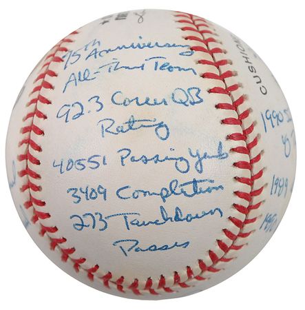 Lot #1477 Joe Montana Baseball - Image 4