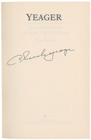 Lot #462 Chuck Yeager Book - Image 1