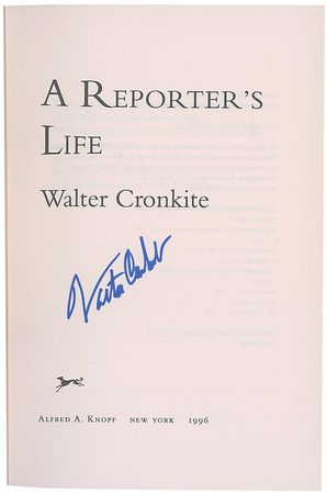 Lot #255 Walter Cronkite - Image 1