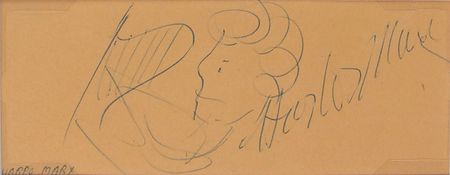 Lot #1042 Harpo Marx Sketch - Image 2