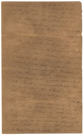Lot #114 Alamo: Slavery: The Alamo?s chief engineer and Jim Bowie?s messenger to theMexican forces sign as witnesses regarding an estate and slaves - Image 1