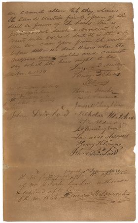 Lot #123 David G. Burnet Signed Document - Image 3
