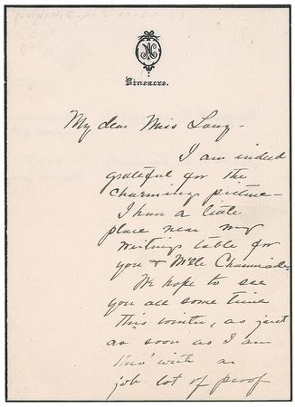 Lot #674 Ethelbert Nevin Handwritten Letter Signed - Image 1