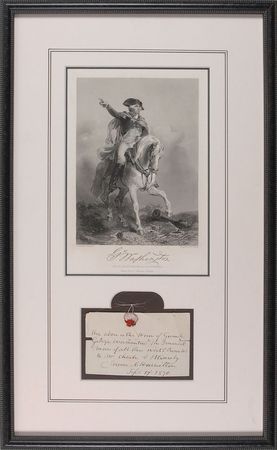 Lot #4 George Washington: Lock of Washington’s