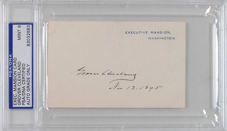 Lot #33 Grover Cleveland White House Card