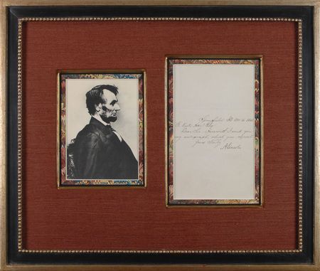 Lot #25 Abraham Lincoln Signed Letter