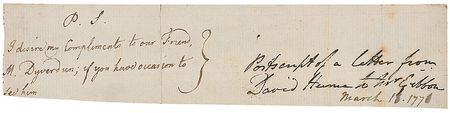 Lot #163 David Hume: Extremely rare example of Hume?the first we have offered! - Image 1
