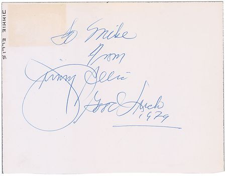 Lot #1406 Muhammad Ali and Jimmy Ellis Signatures - Image 1