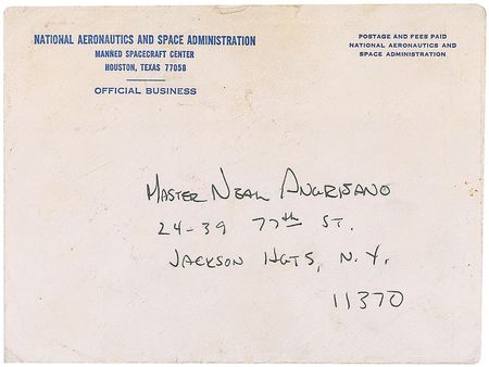 Lot #404 Neil Armstrong: Shortly after walking on the moon, Armstrong sends a personal note to a young admirer - Image 3