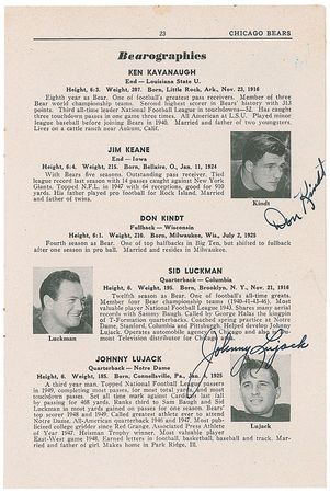 Lot #1426 Chicago Bears Program - Image 2