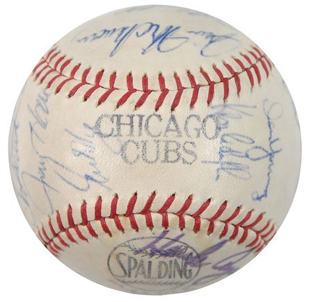 Lot #1428 1969 Chicago Cubs Baseball - Image 5