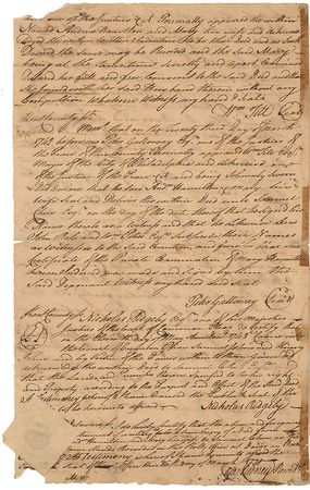 Lot #135 Declaration of Independence: Caesar Rodney: The Delaware Signer endorses a land grant including cattle and slaves - Image 2