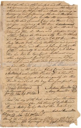 Lot #135 Declaration of Independence: Caesar Rodney: The Delaware Signer endorses a land grant including cattle and slaves - Image 4