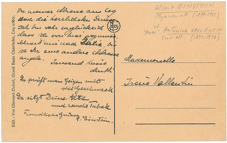 Lot #146 Albert Einstein: The genius as poet: ?Perusing violins full of taste / While your mother sits smoking without haste? - Image 1