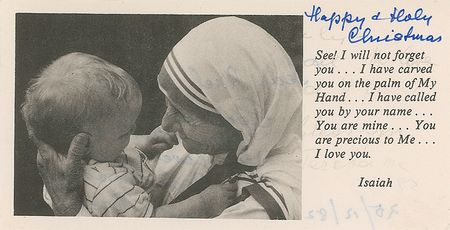 Lot #300 Mother Teresa Signed Note - Image 2