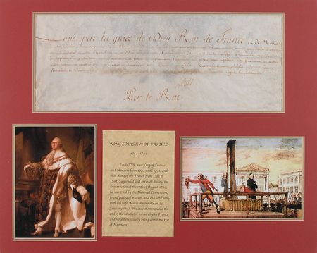 Lot #181 King Louis XVI Signed Document - Image 1
