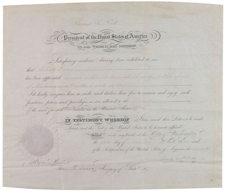 Lot #18 James Polk and James Buchanan Signed