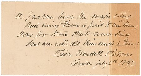 Lot #568 Oliver Wendell Holmes, Sr Group Lot - Image 1