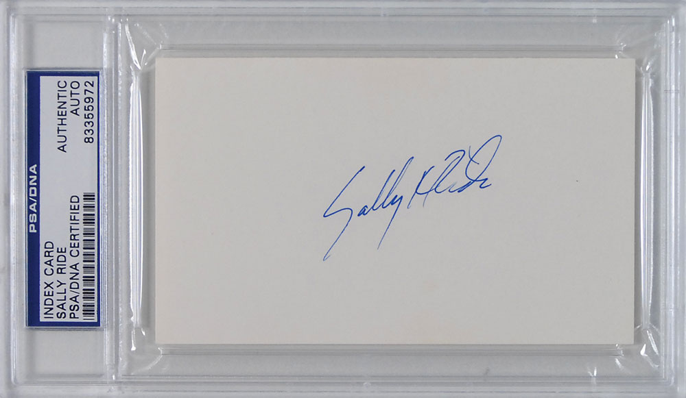 Sally Ride Signing Signature Sally Ride Signatures | RR Auction
