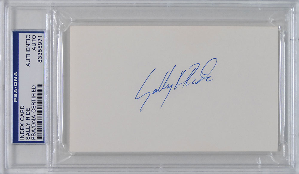 Sally Ride Signing Signature Sally Ride Signatures | RR Auction