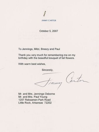 Lot #151 Jimmy Carter Letters - Image 1
