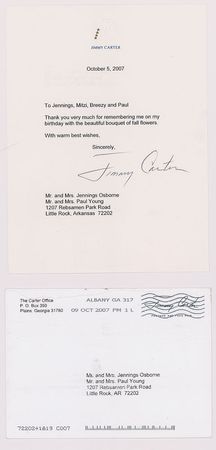 Lot #151 Jimmy Carter Letters - Image 3