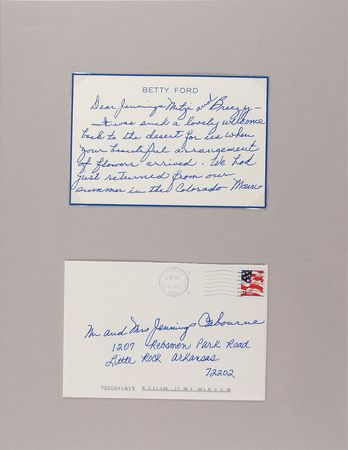 Lot #148 Gerald and Betty Ford: “The flower arrangement was gorgeous and the champagne magnificent” - Image 5