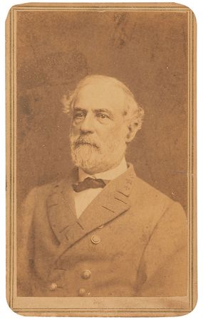 Lot #569 Robert E. Lee: Stately portrait as Confederate General in Chief of Armies presented to a friend of his daughter?s - Image 1