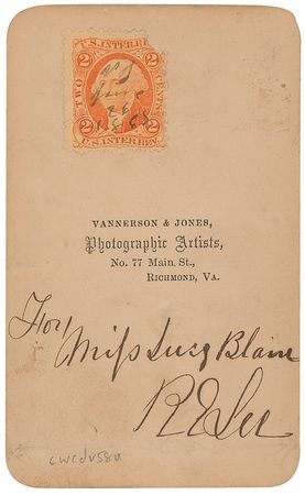 Lot #569 Robert E. Lee: Stately portrait as Confederate General in Chief of Armies presented to a friend of his daughter?s - Image 2