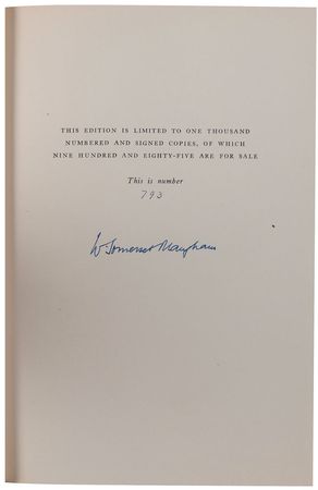 Lot #767 W. Somerset Maugham - Image 1