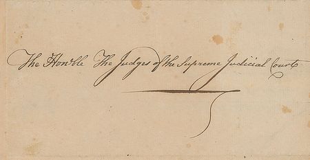 Lot #243 John Hancock: Inviting the Supreme Judicial Court to dinner - Image 2
