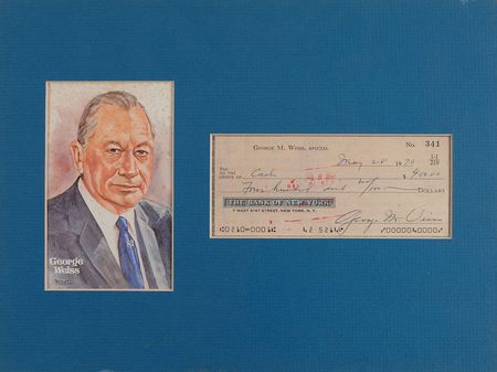 Lot #1557 George Weiss Check - Image 3