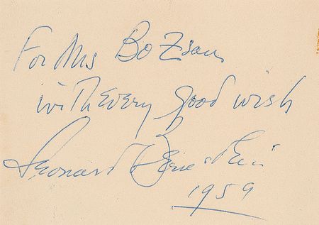 Lot #911 Leonard Bernstein - Image 1