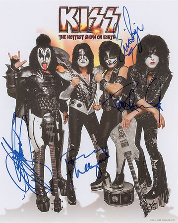 Lot #1129 KISS Signed Photograph - Image 1
