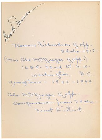 Lot #108 Bess Truman - Image 1