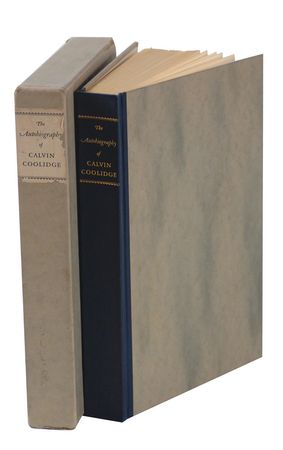 Lot #84 Calvin Coolidge: Pristine limited edition of his autobiography - Image 2