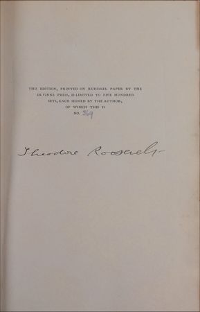 Lot #308 Theodore Roosevelt - Image 1