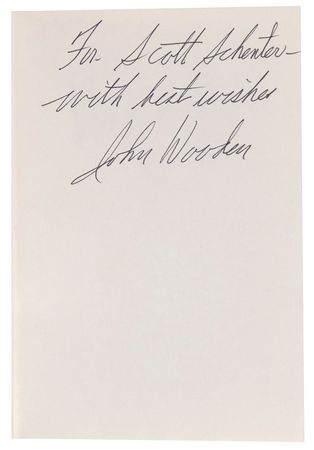 Lot #1684 John Wooden Book - Image 1