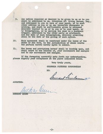 Lot #1475 Anthony Quinn - Image 2